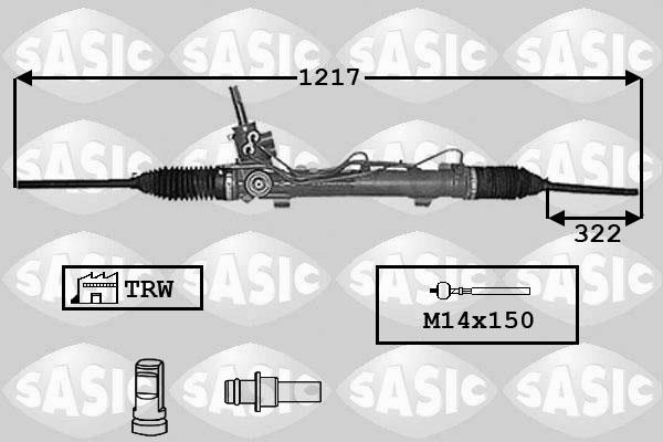 Sasic 7006019 - Рулевой механизм, рейка mashina-shop.ru