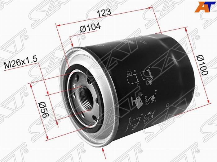 SAT ST-MD069782 - Масляный фильтр mashina-shop.ru