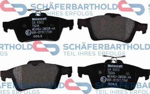 Schferbarthold 315 06 278 01 11 - Тормозные колодки, дисковые, комплект mashina-shop.ru