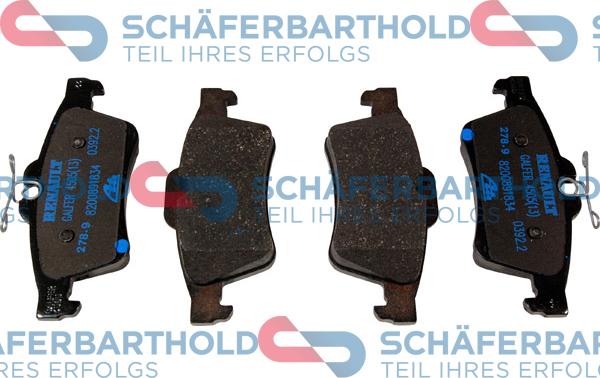 Schferbarthold 315 28 207 01 11 - Тормозные колодки, дисковые, комплект mashina-shop.ru