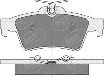 SCT-MANNOL SP 357 PR - Тормозные колодки, дисковые, комплект mashina-shop.ru