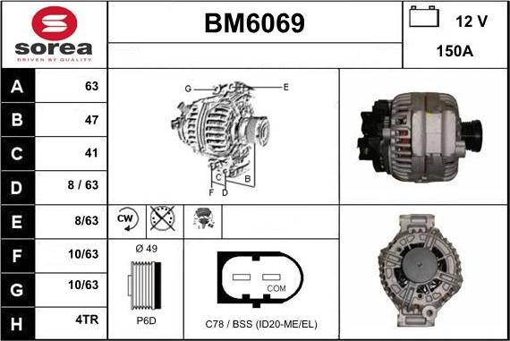 Sera BM6069 - Генератор mashina-shop.ru