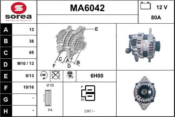 Sera MA6042 - Генератор mashina-shop.ru