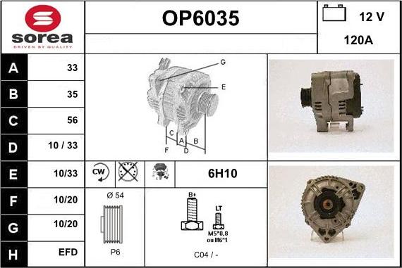 Sera OP6035 - Генератор mashina-shop.ru