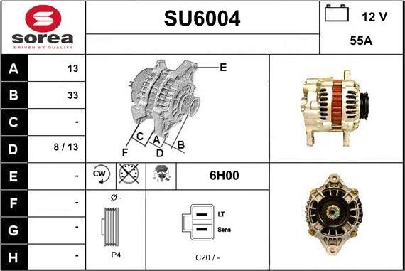 Sera SU6004 - Генератор mashina-shop.ru