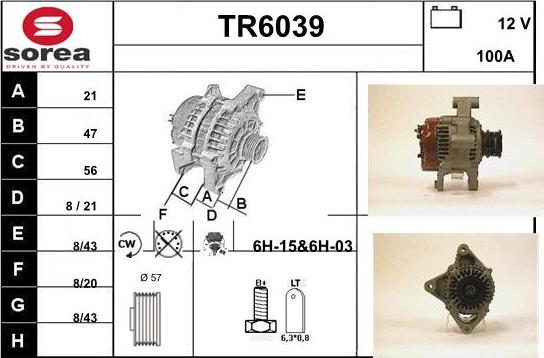 Sera TR6039 - Генератор mashina-shop.ru