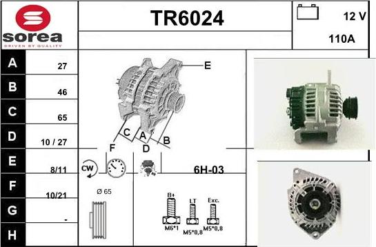 Sera TR6024 - Генератор mashina-shop.ru