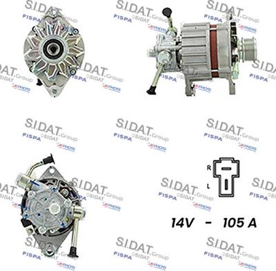 Sidat A12BH0535A2 - Генератор mashina-shop.ru