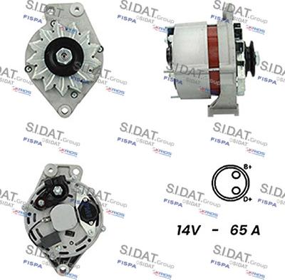 Sidat A12BH0253A2 - Генератор mashina-shop.ru