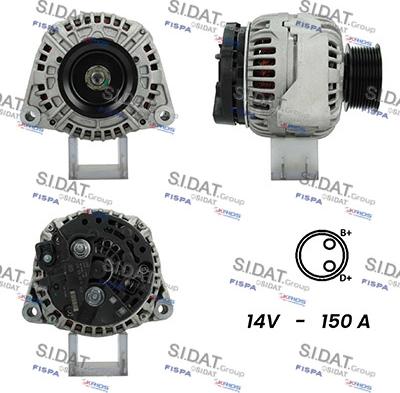 Sidat A12BH1066A2 - Генератор mashina-shop.ru