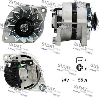 Sidat A12MA0917A2 - Генератор mashina-shop.ru