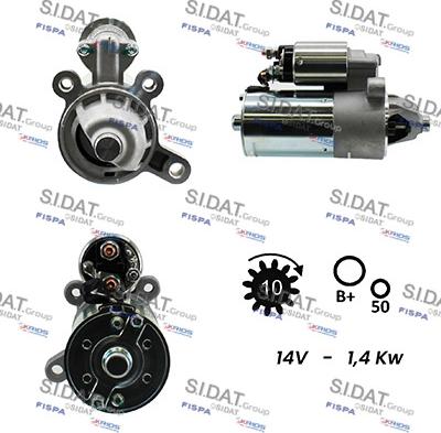 Sidat S12BH0480A2 - Стартер mashina-shop.ru