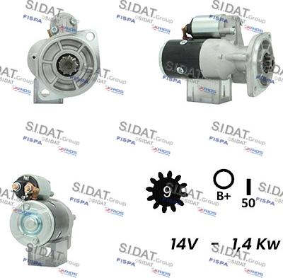 Sidat S12HT0324A2 - Стартер mashina-shop.ru