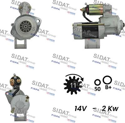 Sidat S12MH0410A2 - Стартер mashina-shop.ru