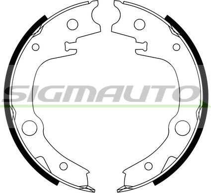 SIGMAUTO SFA966 - Комплект тормозов, ручник, парковка mashina-shop.ru