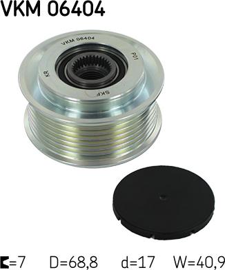 SKF VKM 06404 - Шкив генератора, муфта mashina-shop.ru