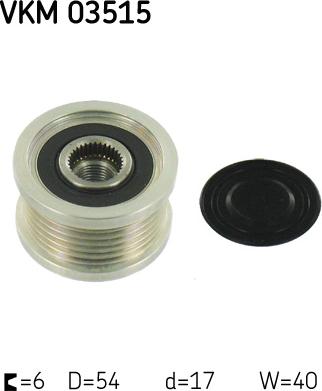 SKF VKM 03515 - Шкив генератора, муфта mashina-shop.ru