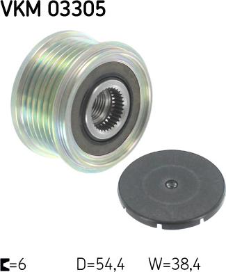 SKF VKM 03305 - Шкив генератора, муфта mashina-shop.ru