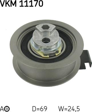 SKF VKM 11170 - Натяжной ролик, зубчатый ремень ГРМ mashina-shop.ru