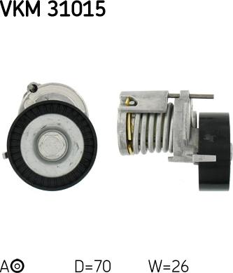 SKF VKM 31015 - Ролик, поликлиновый ремень mashina-shop.ru