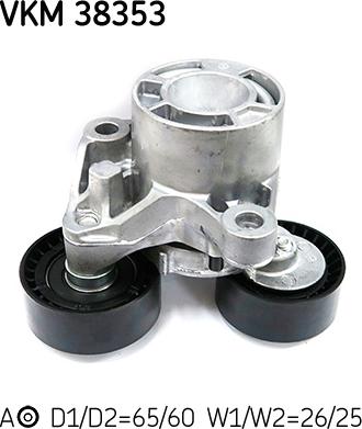 SKF VKM 38353 - Ролик, поликлиновый ремень mashina-shop.ru