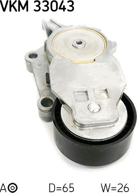 SKF VKM 33043 - Ролик, поликлиновый ремень mashina-shop.ru