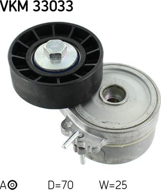 SKF VKM 33033 - Ролик, поликлиновый ремень mashina-shop.ru