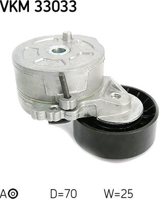 SKF VKM 33033 - Ролик, поликлиновый ремень mashina-shop.ru