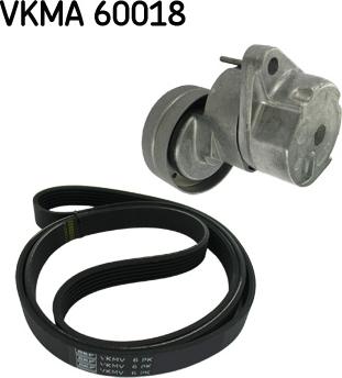 SKF VKMA 60018 - Поликлиновый ременный комплект mashina-shop.ru