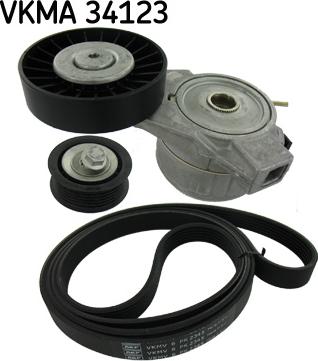 SKF VKMA 34123 - Поликлиновый ременный комплект mashina-shop.ru