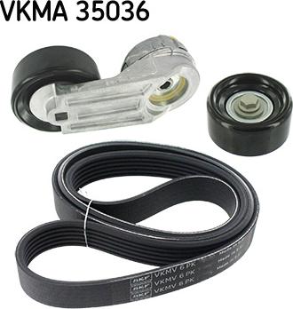 SKF VKMA 35036 - Поликлиновый ременный комплект mashina-shop.ru