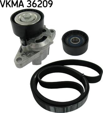 SKF VKMA 36209 - Поликлиновый ременный комплект mashina-shop.ru