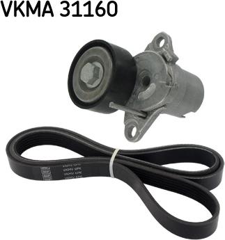 SKF VKMA 31160 - Поликлиновый ременный комплект mashina-shop.ru