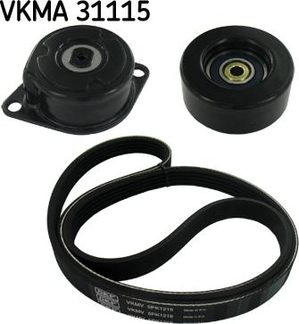 SKF VKMA 31115 - Поликлиновый ременный комплект mashina-shop.ru