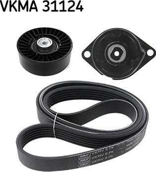 SKF VKMA 31124 - Поликлиновый ременный комплект mashina-shop.ru