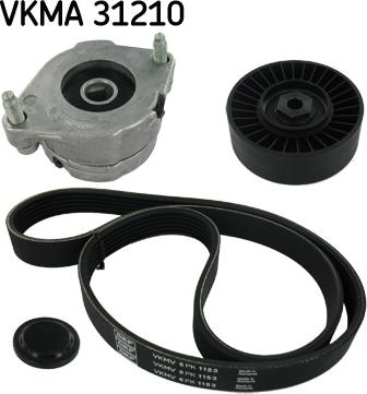 SKF VKMA 31210 - Поликлиновый ременный комплект mashina-shop.ru