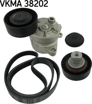 SKF VKMA 38202 - Поликлиновый ременный комплект mashina-shop.ru