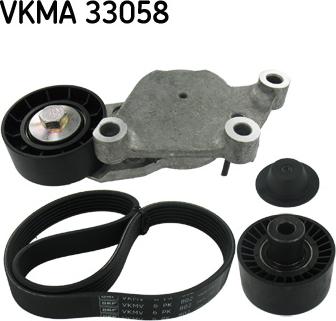 SKF VKMA 33058 - Поликлиновый ременный комплект mashina-shop.ru