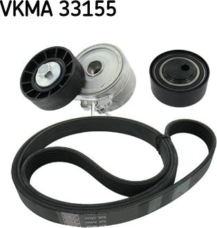 SKF VKMA 33155 - Поликлиновый ременный комплект mashina-shop.ru