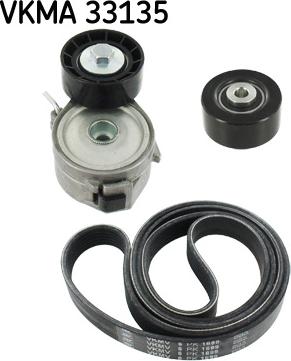 SKF VKMA 33135 - Поликлиновый ременный комплект mashina-shop.ru