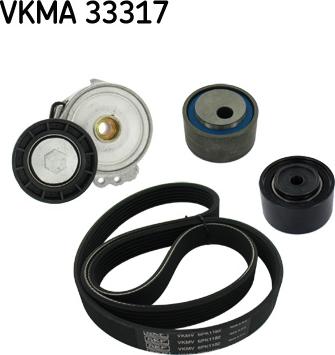 SKF VKMA 33317 - Поликлиновый ременный комплект mashina-shop.ru