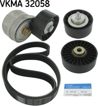 SKF VKMA 32058 - Поликлиновый ременный комплект mashina-shop.ru