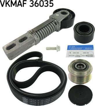 SKF VKMAF 36035 - Поликлиновый ременный комплект mashina-shop.ru