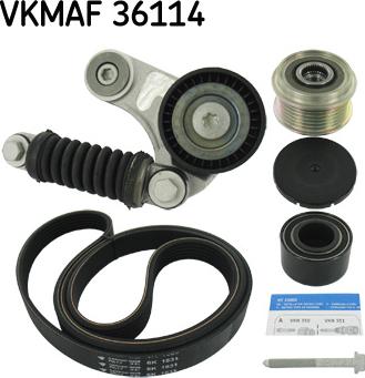 SKF VKMAF 36114 - Поликлиновый ременный комплект mashina-shop.ru