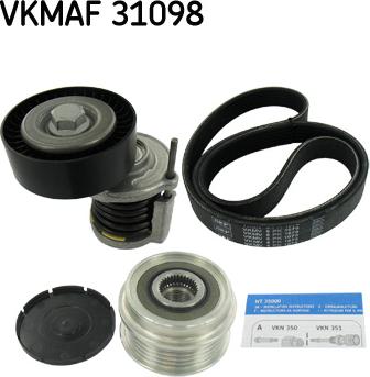 SKF VKMAF 31098 - Поликлиновый ременный комплект mashina-shop.ru