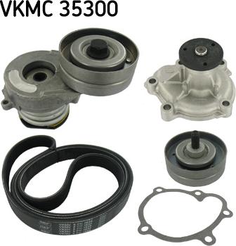 SKF VKMC 35300 - Водяной насос + комплект ручейковых ремней mashina-shop.ru