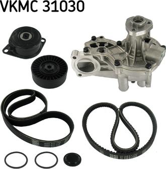 SKF VKMC 31030 - Водяной насос + комплект ручейковых ремней mashina-shop.ru