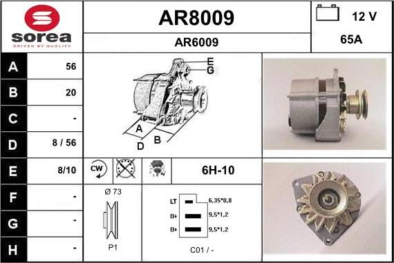 SNRA AR8009 - Генератор mashina-shop.ru