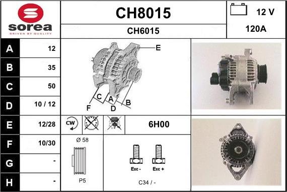 SNRA CH8015 - Генератор mashina-shop.ru