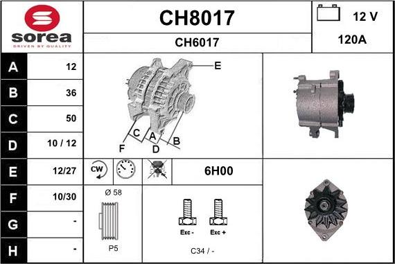 SNRA CH8017 - Генератор mashina-shop.ru